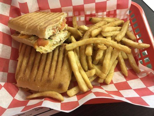 Chipotle chicken panini