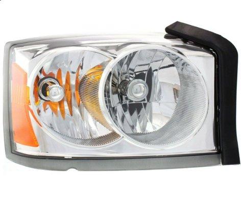 FITS FOR DAKOTA 2005 2006 2007 HEADLIGHT WBLACK RIGHT PASSENGER