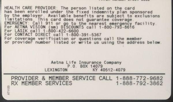 Aetna Life Insurance