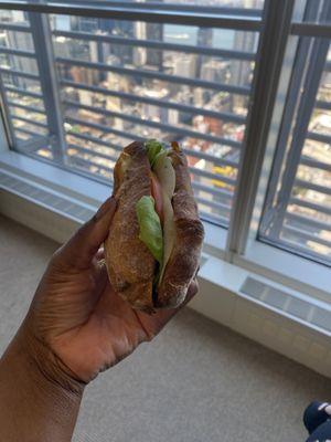 Jerk chicken sandwich