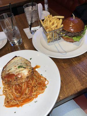 cauliflower parmesan and The Mustang Burger