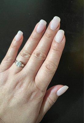 Gel mani by Tracy...I'm in love (btw pic taken a week after)