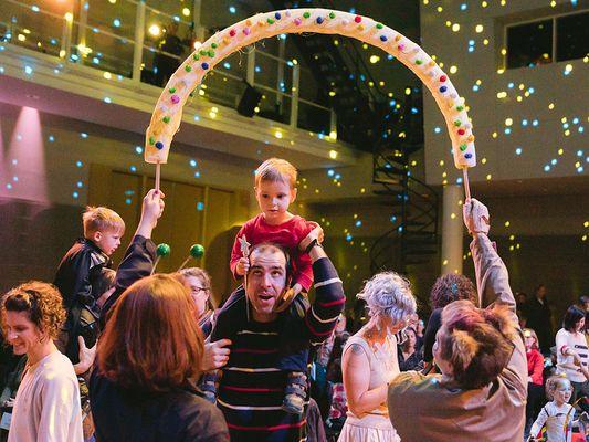 Dancing under the disco ball!