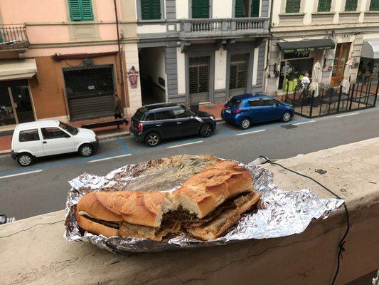 Towne Deli Fried Eggplant in Montecatini, Italy