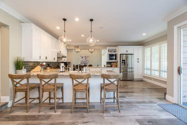 Open concept kitchen