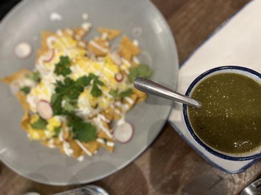 Chilaquiles- we asked for the sauce on the side to keep the tortillas crispy