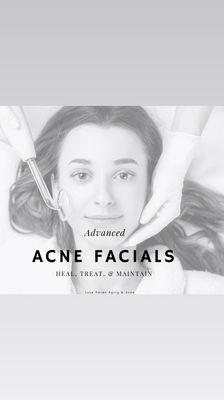 Advanced acne facial with Microcurrent