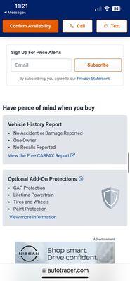 Carfax no damage