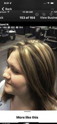 Highlights and hair cut by max