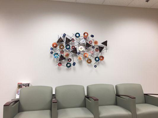 Art work in the waiting room