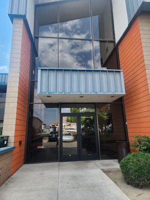 Entrance into the building