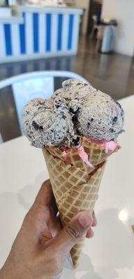 Cookies & Cream + Raspberry Sherbet