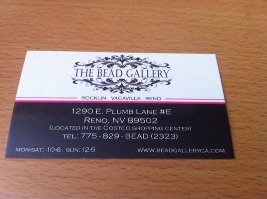 Store business card