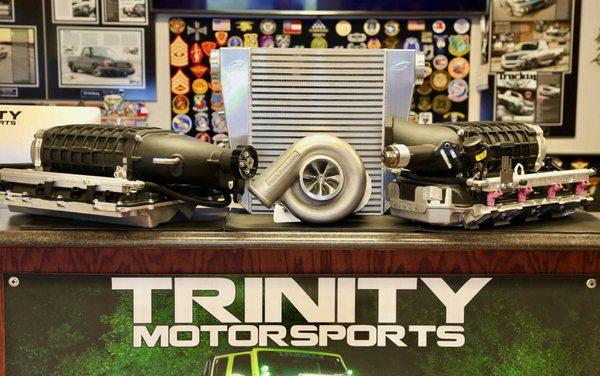 Where Performance lives in Savannah! Superchargers, blowers, turbos, intercoolers, nitrous, just call Trinity to discuss your make & model.