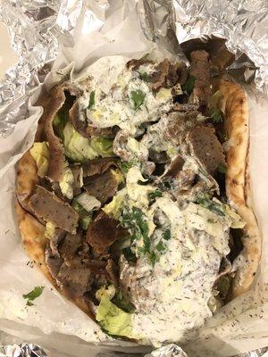 1. Lamb and Beef Gyro Sandwich