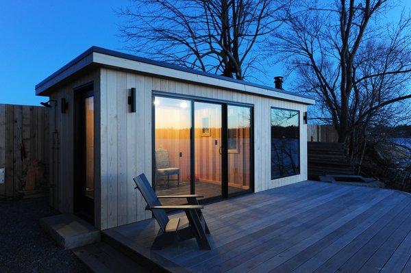 Backyard Sauna overlooking Lake Minnetonka