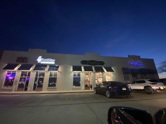 outside - restaurant is inside Hutto Commons