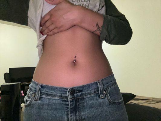 Belly piercing :p