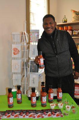 Chef Daryl and his amazing bbq sauce! Sold Out on the first day!