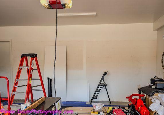 Old cabinets removed.