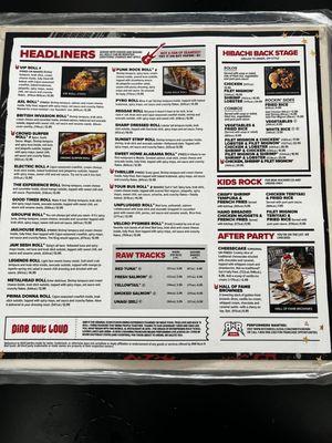 Menu Side 2