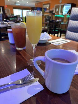 Coffee, mimosa, Bloody Mary