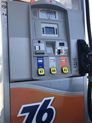 Upgraded gas pumps.  About time!