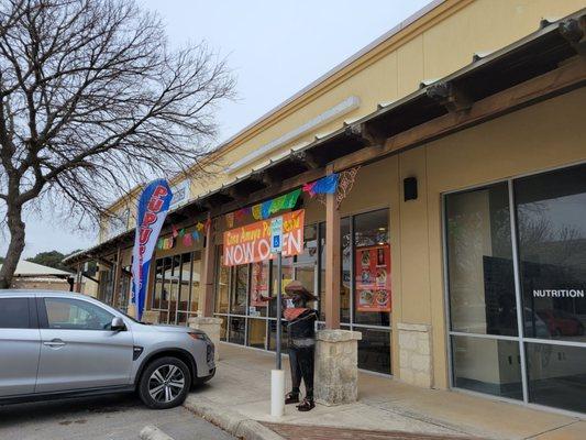 Front of the restaurant