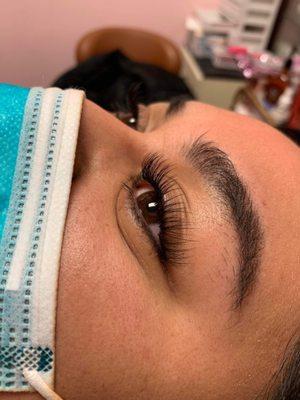 My friend got eyelash extensions here. They look very natural, amazing