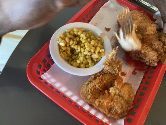 Meyer's Cafe & Lounge: 2-piece chicken dinner  (white meat)