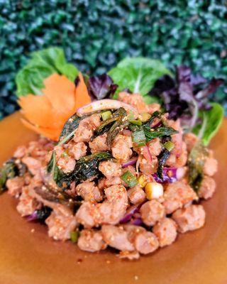 Vegetarian spicy larb Salad