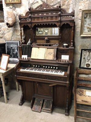 Old organ from 1860's. Looks like it should be in an old western saloon.