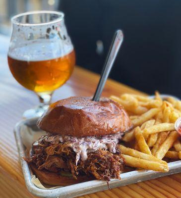 Pulled Pork Sandwich & Fries