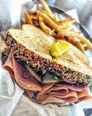 Italian Sandwich with French Fries