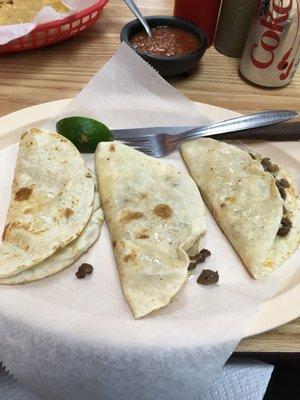 Beef quesadillas