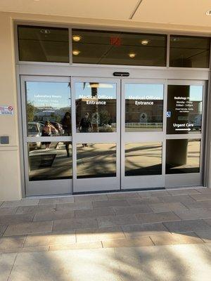 Front Main Door for the San Antonio Medical Bldg