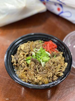 Beef bowl from Tokyo Restaurant