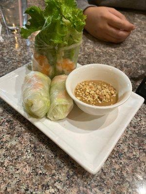 Spring rolls.