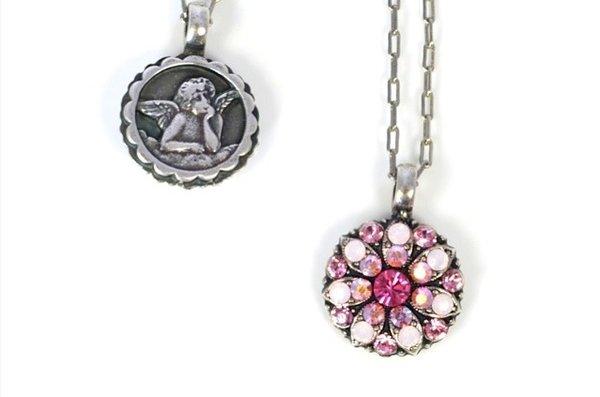 Double-sided guardian angel necklaces