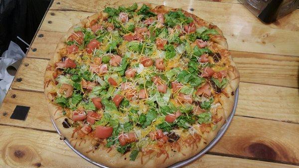 Taco pizza