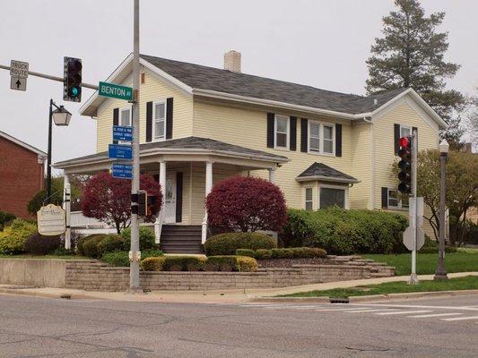 Our office part of the Naperville Historic District.  We are across from the Downtown Naperville Post Offce and we offer parking on-site.