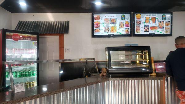 Menu and order area