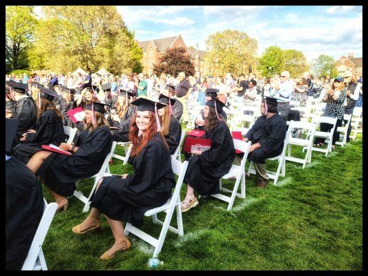 Happy students and parents after a successful four years.