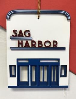 The Sag Harbor Cinema ornament is created by a local artist and teacher. $34.00