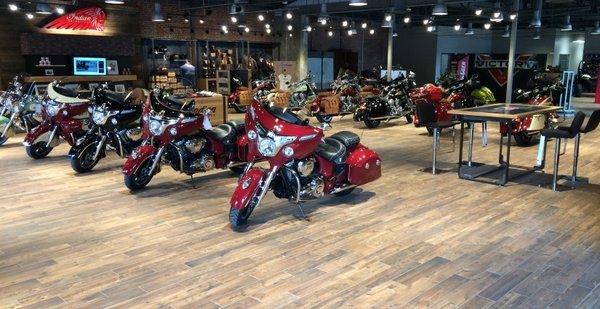 Indian Motorcycle Dealership - Ceramic Tile Flooring