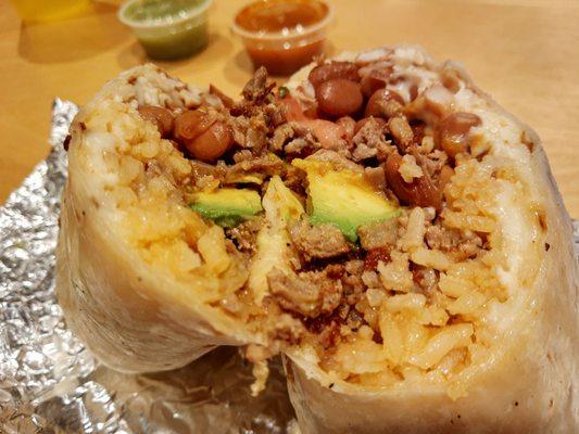 Steak super burrito (no creama)