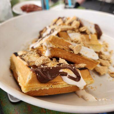 Smores waffle