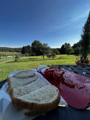 Brought homemade Bruschetta