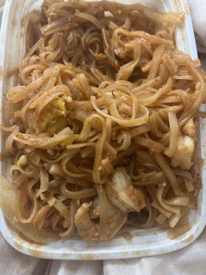 Shrimp pad Thai