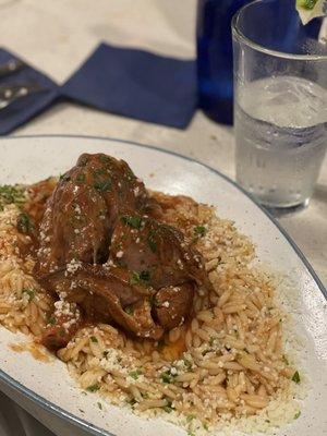 Lamb with orzo